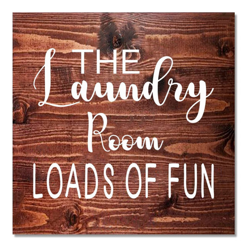 Laundry Wood Sign with Funny Saying The Laundry Rustic Shabby Wooden Sign Plaque Retro Wall Hanging Art Vintage Farmhouse Home Decor for Laundry Room Novelty Gift for Mom Mother