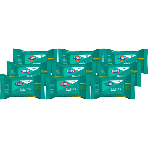 CloroxPro Disinfecting Wipes, Bleach-Free, Fresh Scent, 70 Count (Pack of 9) (Package May vary)
