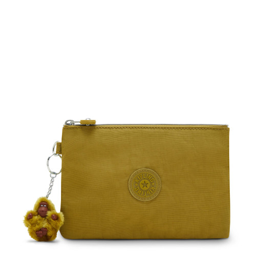 Kipling Womens Women's Viv Pouch, Organize Accessories, Slip Compartments, Top Zip Closure, Nylon Pouch, Pear Chartreuse Sz, 8 L x 5.375 H 0 D US