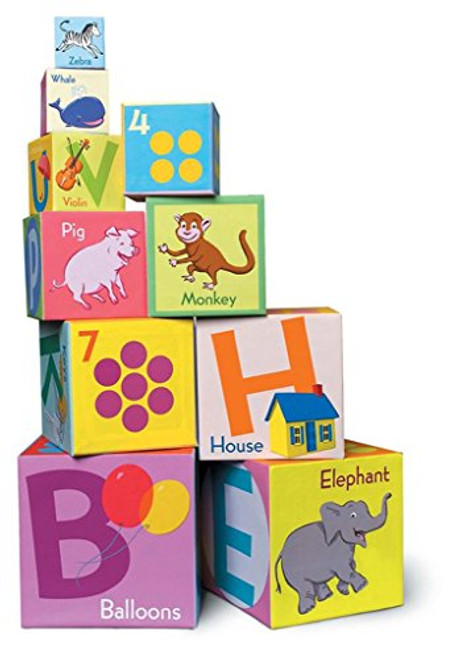 eeBoo Alphabet Building Blocks Toddler Tower