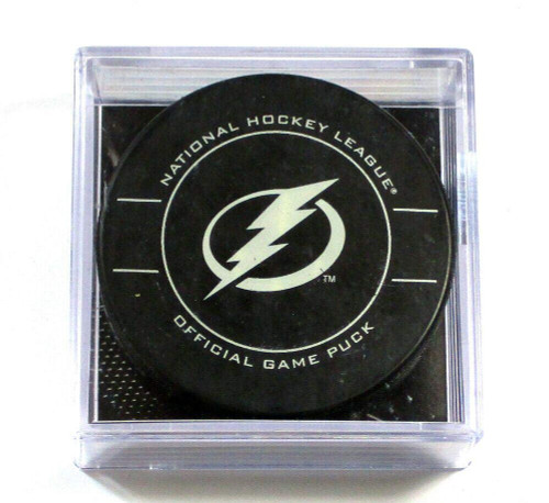 Tampa Bay Lightning NHL Official Game Puck Style 1 New in Cube - Hockey Cards