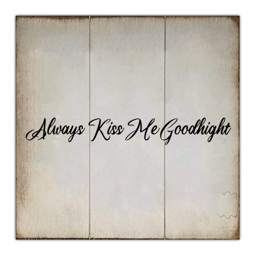 Funny Wood Sign Always Kiss Me Goodnight Rustic Farmhouse Decorative Wood Sign Distressed Look Wall Hanging Art Plaque with Funny Quote Home Decor Vintage Wall Decoration for Kid Room Bedroom Porch Funny Wood Sign Always Kiss Me Goodnight Rustic Farmhouse Decorative Wood Sign Distressed Look Wall Hanging Art Plaque with Funny Quote Home Decor Vintage Wall Decoration for Kid Room Bedroom Porch