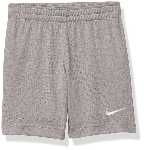 Nike Children's Apparel Boys' Little Mesh Shorts, Dark Grey Heather, 4
