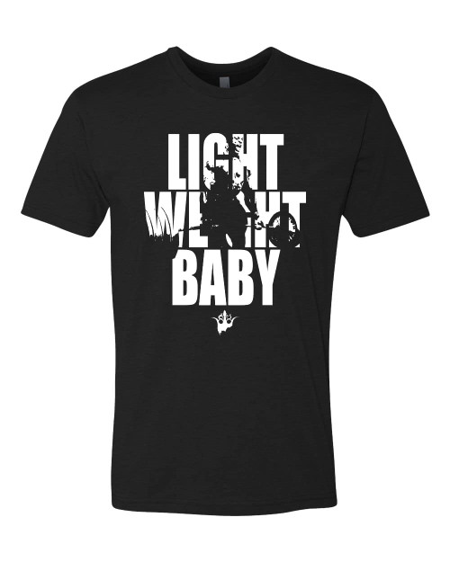 Ronnie Coleman Mens T Shirt, Light Weight Baby Graphic Tee, Shirt for Men, Workout Clothes, Black Crew Neck T Shirts for Men, Short Sleeve, Cotton, Slim Fit Gym Crewneck, Large, Machine Washable