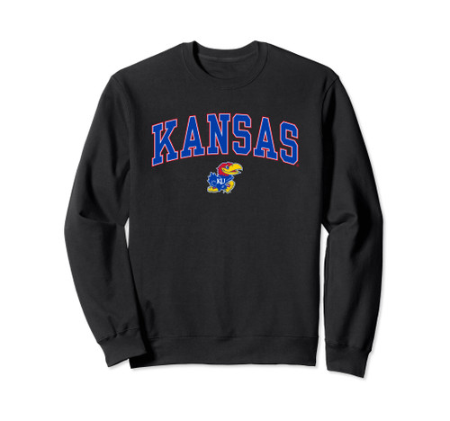 Kansas Jayhawks Arch Over Officially Licensed Sweatshirt Kansas Jayhawks Arch Over Officially Licensed Sweatshirt