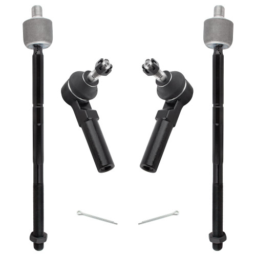 BOXI 4pcs Front Inner Outer Tie Rods Fit for Chrysler Neon 2000-2002/PT Cruiser 2001-2010 / for Dodge Neon 2000-2005/Sx 2.0 2003-2005 / for Plymouth Neon 2000-2001 | EV404 ES3173