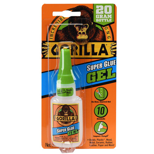 Gorilla Super Glue Gel, 20 g, Clear Gorilla Super Glue Gel, 20 g, Clear