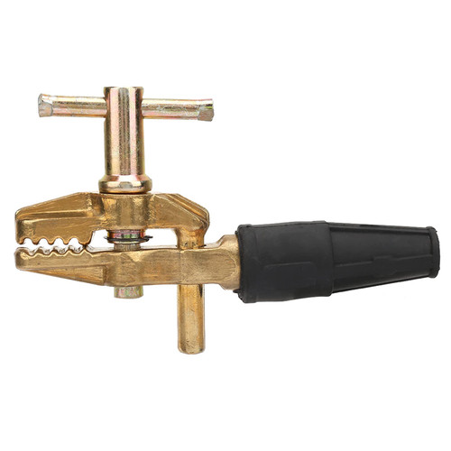 Welding Ground Clamp, 600A Heavy Duty Brass Welding Earth Ground Cable Clip, Earth Clamp for Tig Mig Stick Welder Machines(Brass)
