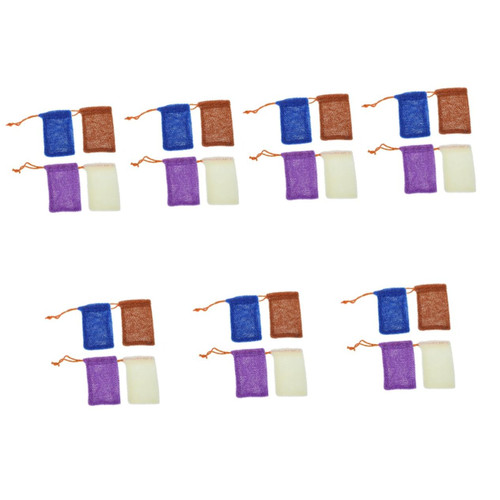 FOMIYES Soap pcs Soap Bag Foaming bath cleaning tool soap foaming bag soap bubble bag mesh soap pouch soap saver pouch household cleaner Bubble Mesh Pouch drawstring nylon foam Bag