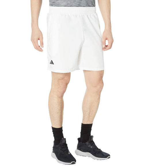 adidas Men's Club 3-Stripes Tennis Shorts, White, X-Large