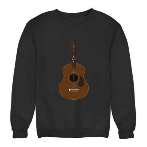 Acoustic Guitar Rock N Roll for Music Lovers Black Muticolor Unisex Sweatshirt Acoustic Guitar Rock N Roll for Music Lovers Black Muticolor Unisex Sweatshirt