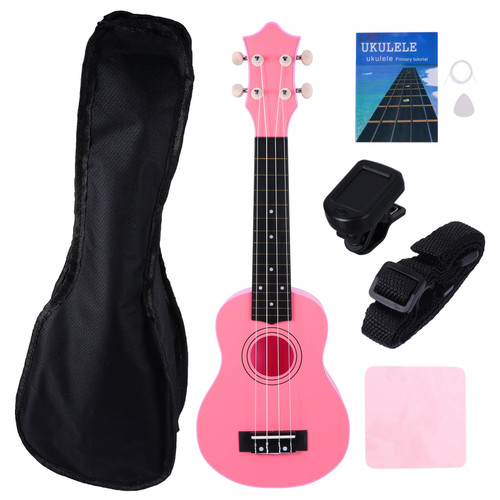 Milisten 1 Set 12 Ukulele Vintage Acoustic Guitar Children Guitar Mandolin Guitar Carrying Bag Gigbag Tuners Tuner Toddler Soprano Ukulel Guitar Toy Picks for Basswood Strap Miss Carry Bag
