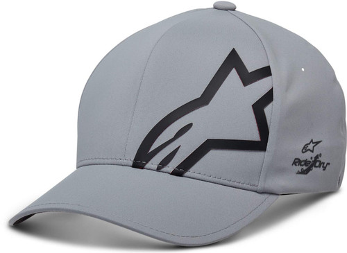 Alpinestars Men's Corporate Shift Delta Flexfit Hats,Large/X-Large,Grey