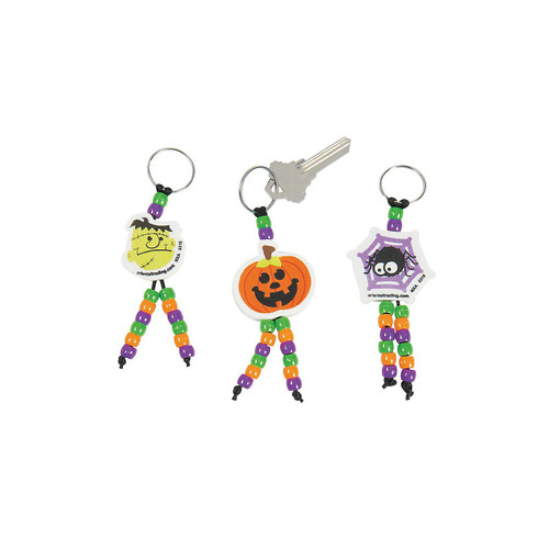 Halloween Bead & Foam Key Chain Craft Kit -50 - Crafts for Kids and Fun Home Activities