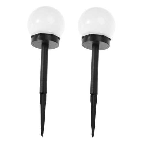 DOITOOL 6 pcs Solar Ground lamp Bulb lamp Outdoor Decor Out Door Decor Solar Lights for Outside Outdoor Stake Solar Lamp Solar Lights Outdoor Insert into The Ground Street Light Globe lamp