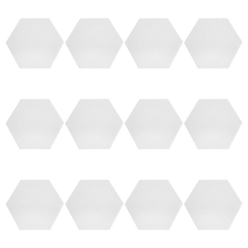 SUPVOX 12pcs Sound-absorbing Panels Acoustic Foam Panels Soundproofing Felt Panels Soundproofing Wall Panels Soundboard Acoustical Monitor Polyurethane White Sound-absorbing Stickers