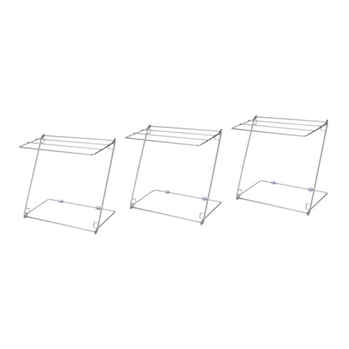 Abaodam 3pcs folding drying rack mini laundry rack clothes drying rack foldable bathroom towel holder laundry hanging rack laundry drying rack bathroom towel shelf towel rack tableware set
