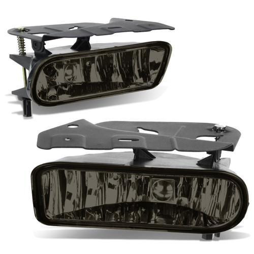 Compatible with Cadillac Escalade EXT ESV Pair of Bumper Driving Fog Lights (Smoked)