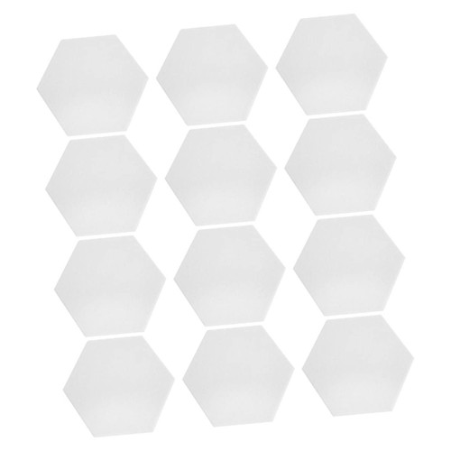 ibasenice 12pcs Sound-absorbing panels speaker isolation stand acoustic foam panels soundproofing wall panels foam padding noise blocking wall panels trumpet monitor white Polyurethane