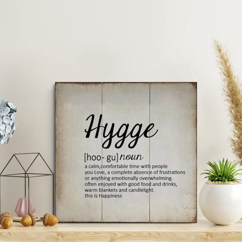 LITTLEGROVE SEEDS Hygge Definition Wood Sign Hygge Definition Typography Wooden Sign Wall Art Rustic Wall Decorations for Living Room Kitchen Wall Hanging Signs Wall Sign Home Decor 16x16in LITTLEGROVE SEEDS Hygge Definition Wood Sign Hygge Definition Typography Wooden Sign Wall Art Rustic Wall Decorations for Living Room Kitchen Wall Hanging Signs Wall Sign Home Decor 16x16in