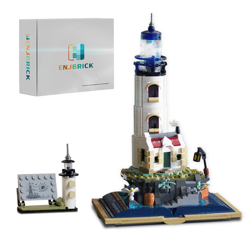 ENJBRICK Ideas Lighthouse Building Set for Adults, Architecture Modular House Building Kit for Girls and Boys 8-14 Years 1016pcs