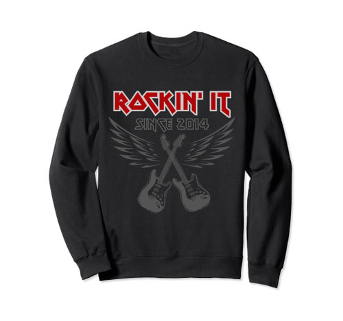 Birthday Electric guitar Rock Hard guitarist born in 2014 Sweatshirt