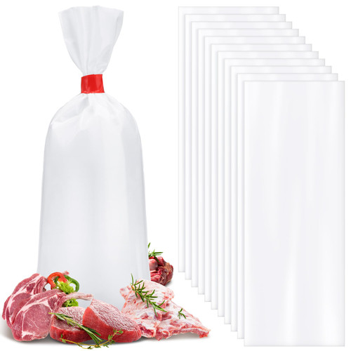TaoBary 500 Pcs Meat Freezer Bags Meat Bags Wild Game Meat Bags Beef Freezer Bags for Packaging Meat Storage System, White (2 lb) TaoBary 500 Pcs Meat Freezer Bags Meat Bags Wild Game Meat Bags Beef Freezer Bags for Packaging Meat Storage System, White (2 lb)