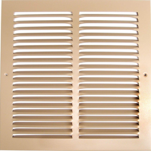 8'w X 8'h Steel Return Air Grilles - Sidewall and Cieling - HVAC DUCT COVER - Brown [Outer Dimensions: 9.75'w X 9.75'h]