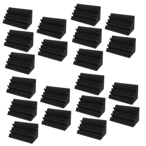 Milisten 20 Pcs Sound-absorbing cotton sound proof foam panels Wall corner Acoustic Wedge Acoustic Wall Tiles bass corner acoustic foam panels Polyurethane wedge plate noise reduction