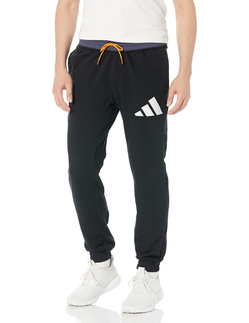 adidas Men's Legends Basketball Pants, Black/Shadow Navy, Small