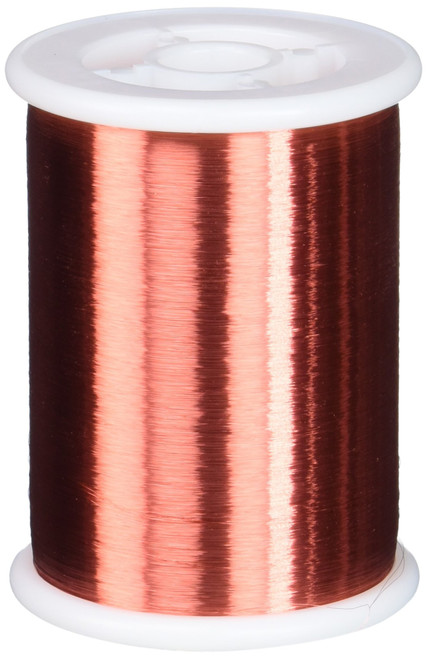 Remington Industries 43SNSPR 43 AWG Magnet Wire, Enameled Copper Wire, 1.0 lb, 0.0024" Diameter, 66092' Length, Red