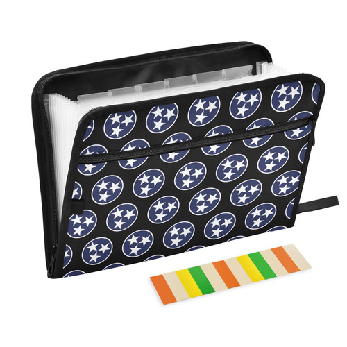 Expandable Accordion Folder Three-Star-Tennessee-Flag Expanding File Organizer with 13 Pockets