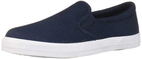 The Children's Place Boy's Slip On Casual Shoes Sneaker, Navy, Youth 12 Regular US Little Kid