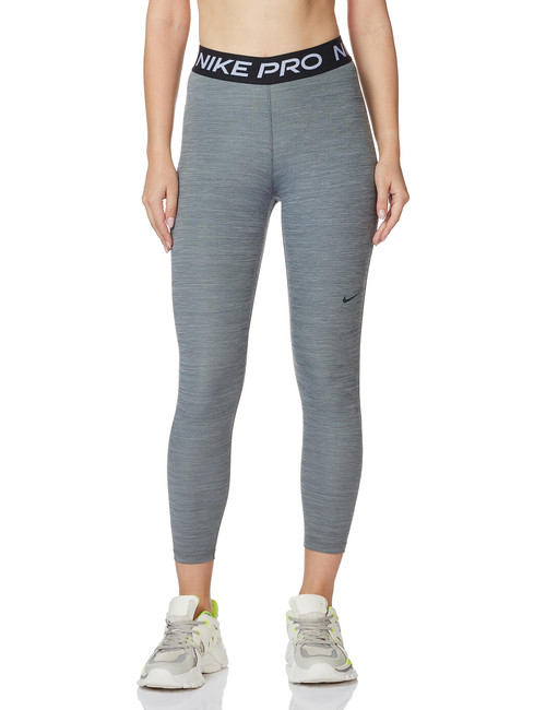 Nike Womens 365 Mid Rise Tight Crop Leggings Gray | Black Medium