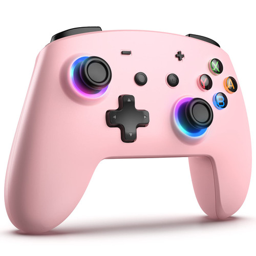 ECHTPower Switch Pro Controller, Wireless Switch Controllers with LED Light/Macro Button, Bluetooth Controller for Switch/PC/Android/IOS, Switch Turbo Controller with Gyro/Dual Vibration