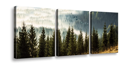Canvas Wall Art for Living Room Wall Decor for Bedroom Kitchen Artwork Canvas Prints Forest Landscape Painting Modern Framed Office Home Decorations Family Picture for Home Decor for Bathroom The Picture Print On Canvas 3 Piece Wall Art Modern Artwor