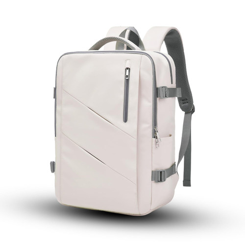 GYakeog Travel Backpack for Women Men Waterproof Business Laptop Backpack Casual Daypack Hiking Backpack College Backpack (White)