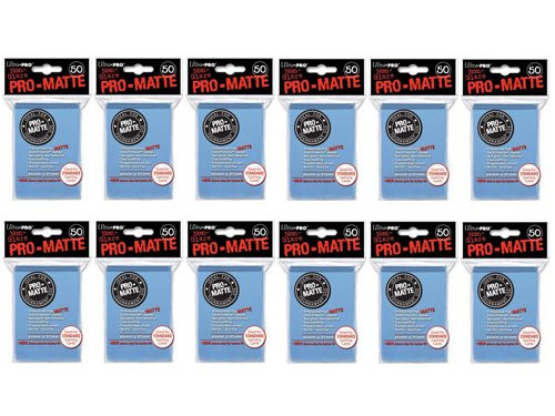 600 Ultra Pro Light Blue PRO-MATTE Deck Protectors Sleeves Standard MTG Colors