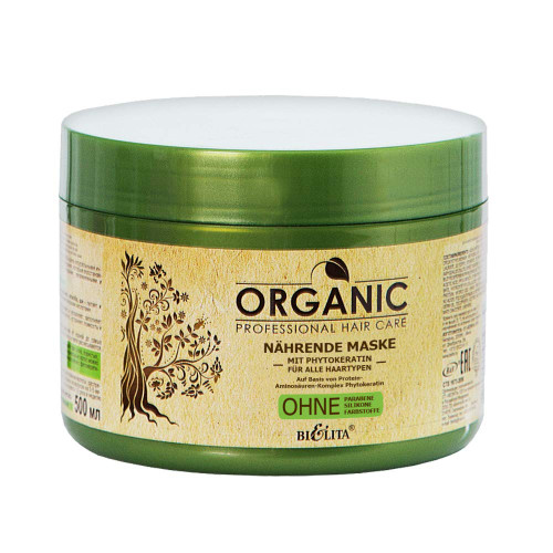 Bielita & Vitex Professional Organic Hair Care Nourishing Mask with Phytokeratine, 500 ml