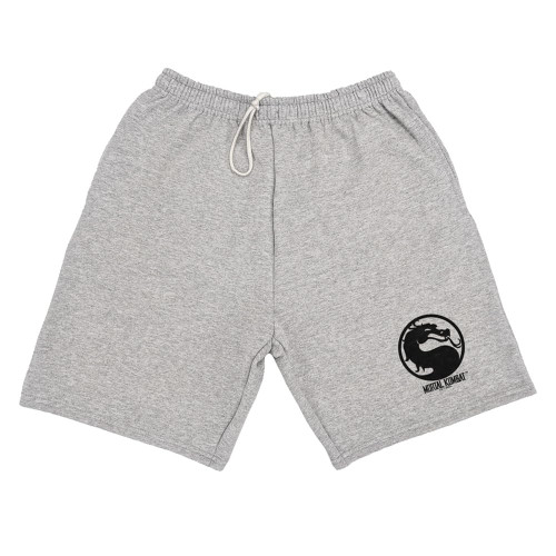 Popfunk Mortal Kombat Klassic Symbol Mens Sweat Shorts, Athletic Heather, 2X-Large