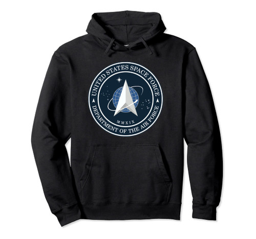 OFFICIAL USSF United States Space Force Trump Logo Pullover Hoodie