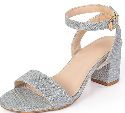 kkdom Glitter Heels for Women - Heels for Daily Wear Wedding Party Dress Strappy Sandals Chunky Pumps Low Heels Open Toe Block Heels for Women kkdom Glitter Heels for Women - Heels for Daily Wear Wedding Party Dress Strappy Sandals Chunky Pumps Low Heels Open Toe Block Heels for Women