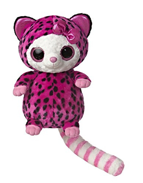 Aurora World YooHoo and Friends Large Pammee Pink and Black Cheetah Plush Aurora World YooHoo and Friends Large Pammee Pink and Black Cheetah Plush