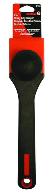 Red Devil 3160 2 1/2" Heavy-Duty Four-Edge Scraper with Contour Handle, 4 Pack