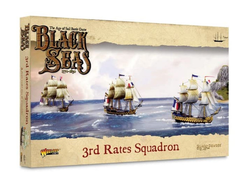 Black Seas The Age of Sail 3rd Rates Squadron for Black Seas Table Top Ship Combat Battle War Game 792010002