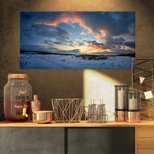 Designart PT8319-32-16 Dark Winter Sky Landscape Photography Canvas Print, 32x16 Designart PT8319-32-16 Dark Winter Sky Landscape Photography Canvas Print, 32x16