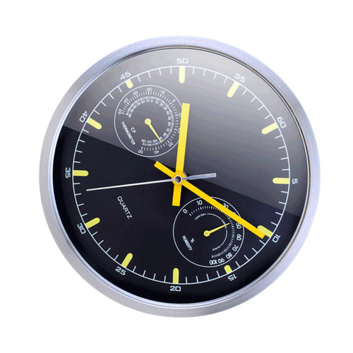 VOSAREA 1PC Metal Wall Clock Wall Clock for Home Hanging Clock Wall Clock Decor Household Decorate