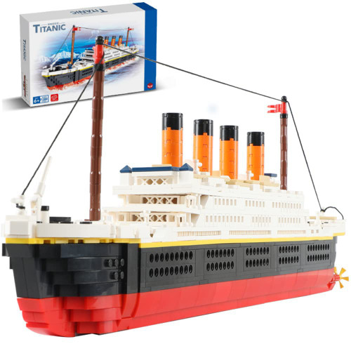 ENHANA Micro Mini Blocks Titanic Building Block Set Titanic Cruise Ship Model Building Kit Boat Bricks for Adults DIY Educational Toys Gifts for Kids Age of 6-12 Years 1288 Pieces