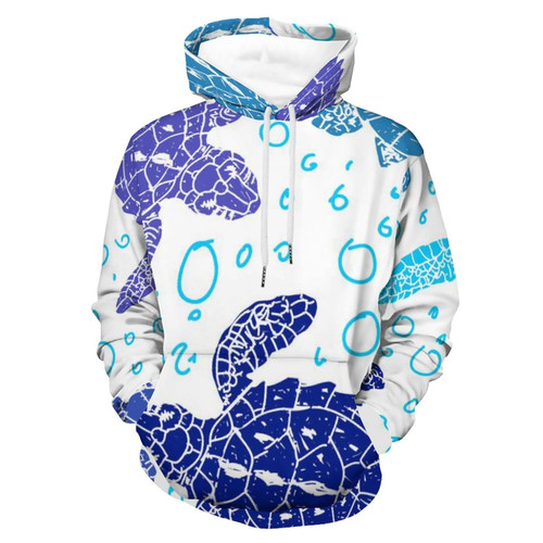 AMRANDOM Lightweight Pullover Graphic Hoodie Compatible with Vintage Sea Turtle Sweatshirt with Pockets for Men Women, Long Sleeve Hooded Fleece Sweatshirt for Daily Outdoor Sports