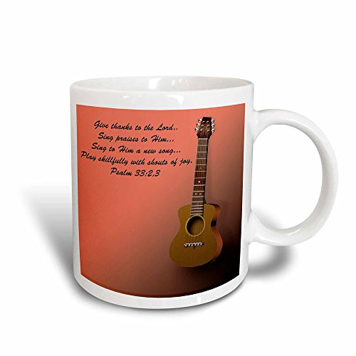 3dRose Classic Guitar and Bible Verse Sing to The Lord a New Song Magic Transforming Mug, 11-Ounce 3dRose Classic Guitar and Bible Verse Sing to The Lord a New Song Magic Transforming Mug, 11-Ounce